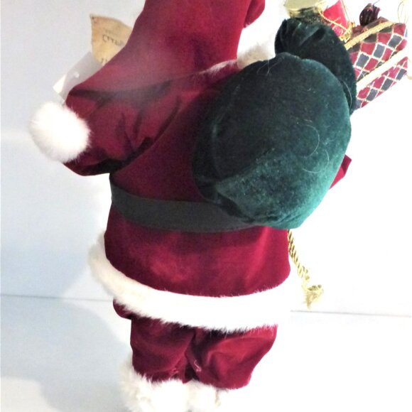 2 SANTA Table Pieces Santa List Naughty or Nice Fire Place Mantel Santa - Picture 4 of 11